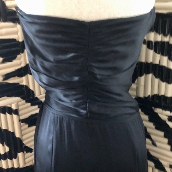 Tahari Black Silk Dress Size 2 Maxi Gown - Picture 7 of 9